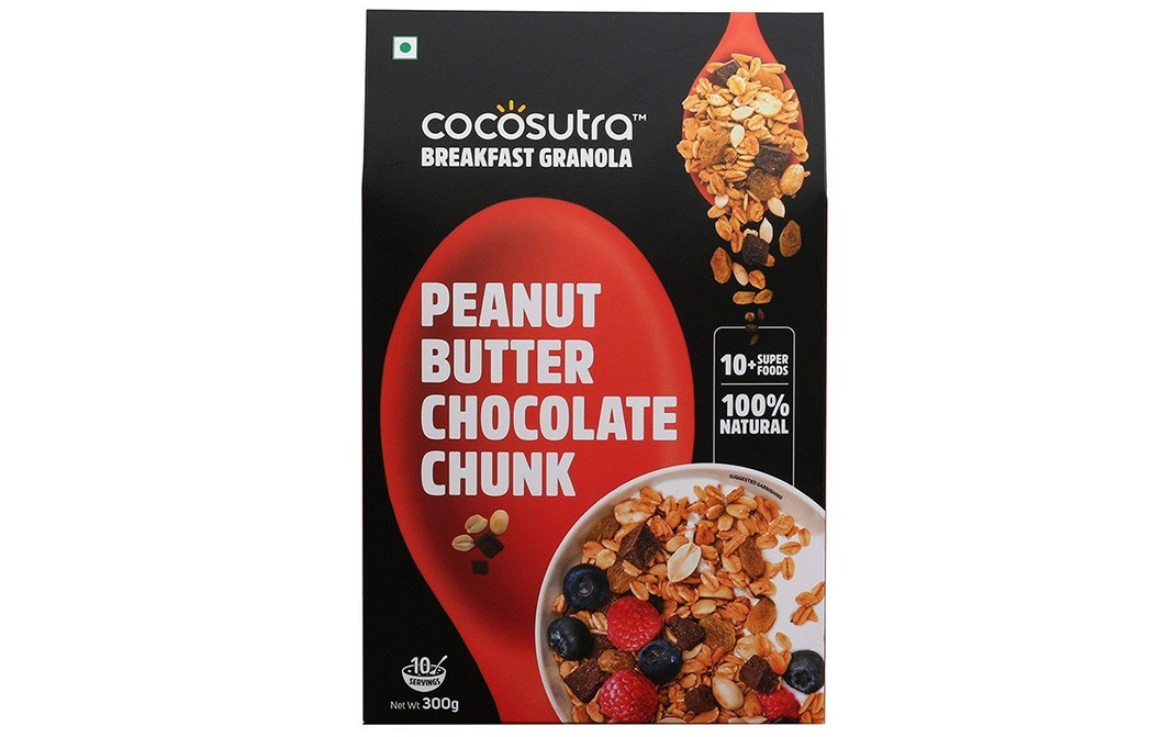 Cocosutra Peanut Butter Chocolate Chunk    Box  300 grams